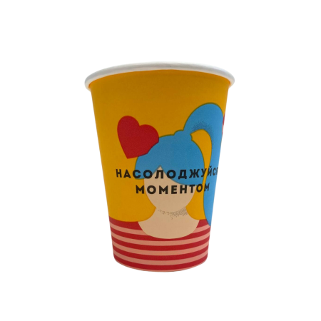 Стаканчик Фейс 400 (артикул: 062400007) купити в розділі «Паперові стаканчики».